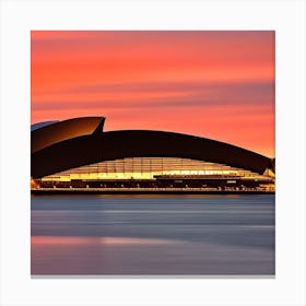 Sydney Opera House At Sunset Canvas Print