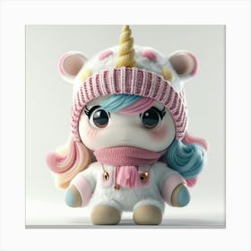 Kawaii Unicorn 45 Canvas Print