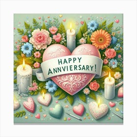 Happy Anniversary 3 Canvas Print