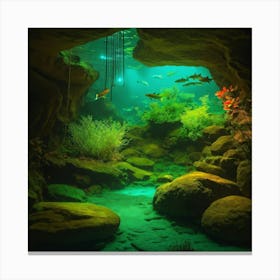 Underwater Cave 6 Canvas Print