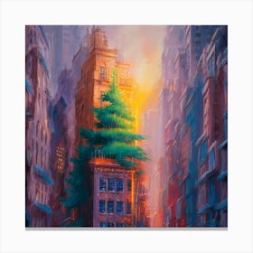 Tree In New York City Canvas Print