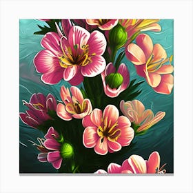 Alstroemeria Flowers 6 Canvas Print