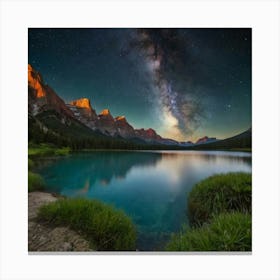 Milky Lake Canvas Print