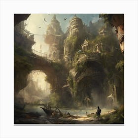 Fantasy City 52 Canvas Print