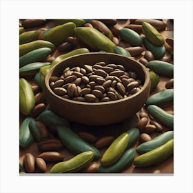 Peas In A Bowl Canvas Print