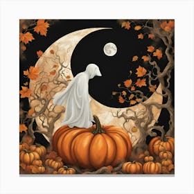 Abstract Halloween Pic Canvas Print