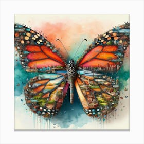 Monarch Butterfly Art Canvas Print