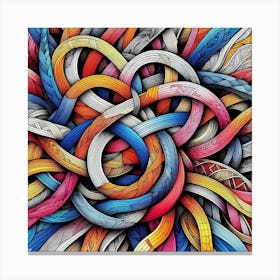 Colorful Cords Canvas Print