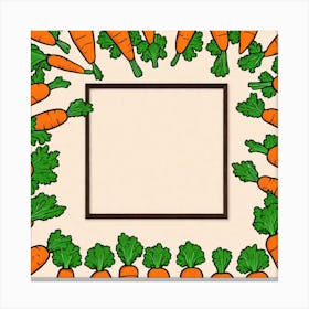 Carrots Frame 1 Canvas Print