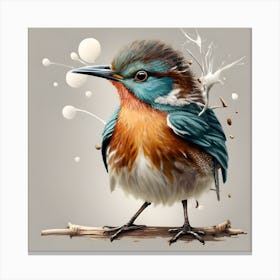 Kingfisher, Colorful Birds, Realistic oil painting of a colorful bird, Detailed avian artwork on canvas, Exquisite bird portrait in oil, Fine art print of bird in natural habitat, Oil painting of migratory birds, Feathered friends in oil on canvas, Unique bird art for home decor, Birdwatcher's delight in oil, Vibrant bird plumage in oil paint, Avian beauty captured in oil, Oil Painting, Bird Art, Wildlife Art, Avian Art, Nature Painting, Birds Of Prey, Feathered Friends, Colorful Birds, Birds In Art, Avian Beauty Fine Art Print Bird Lovers, Animal Art, Birdwatching, Birds of Instagram, Canvas Print