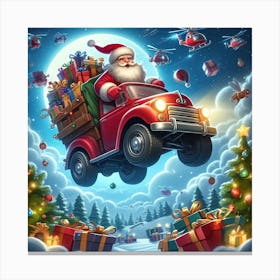 Christmas Santa 2 Canvas Print