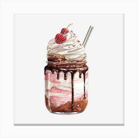 Ice Cream Sundae 16 Canvas Print