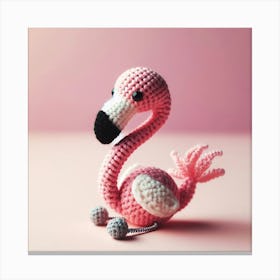 Amigurumi, Flamingo Canvas Print