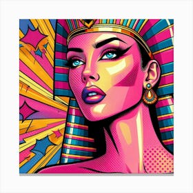 Pop Egyptian Rouda Galaxy Canvas Print