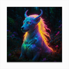 Unicorn In The Forest 8 Canvas Print