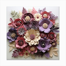 Paper Flower Wall Art 7 Canvas Print