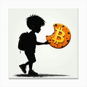 Bitcoin Boy 2 Canvas Print