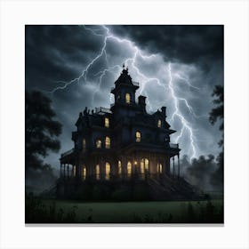 Haunted House 1 Canvas Print