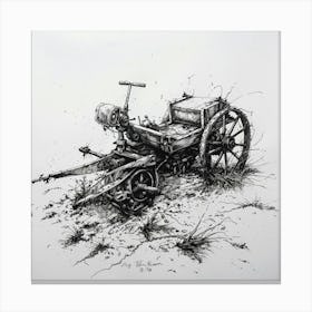 Old Tractors Canvas Print