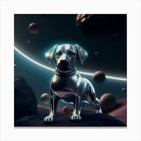 Dog in Space 1 Canvas Print