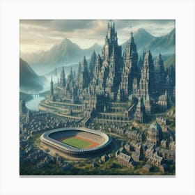 Fantasy City 4 Canvas Print