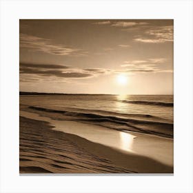 Photograph - Sunset On The Beach 3 Canvas Print