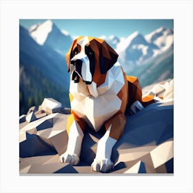 St Bernard 30 Canvas Print