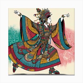 Japan Geisha Visual 103 Canvas Print