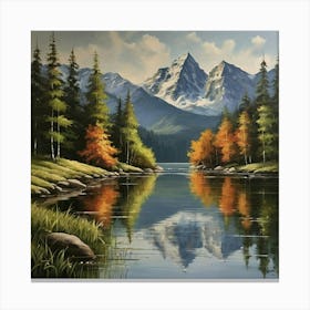 Mountain Lake 27 Canvas Print