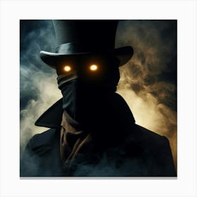 Man In Top Hat Canvas Print