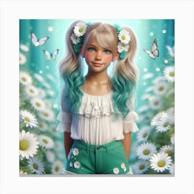 Daisy Girl 14 Canvas Print