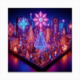 Christmas City Canvas Print