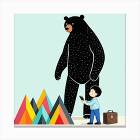 Illustration Of A Bear 5 Canvas Print