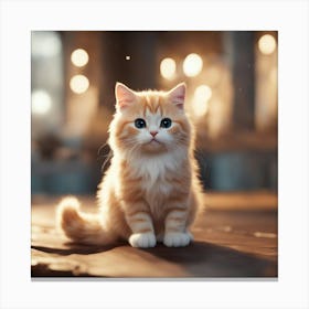 Cute Kitten 17 Canvas Print