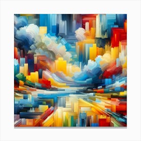 Abstract Cityscape 6 Canvas Print