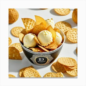 Ice Cream And Crackers Canvas Print