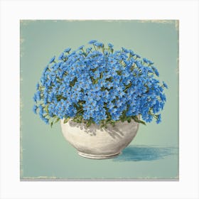 Vintage Forget Me Nots Canvas Print