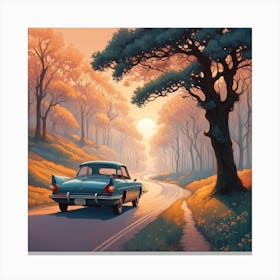 Road In The Woods Canvas Print