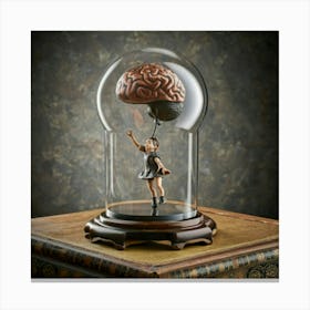 Brain Under Glass Canvas Print