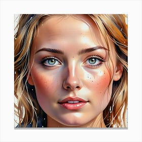 Portrait Of A Woman 46 Canvas Print