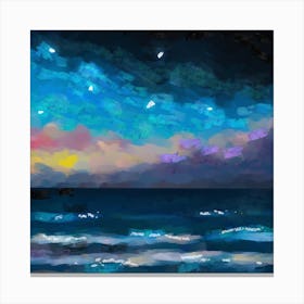 Dawn over the ocean Canvas Print