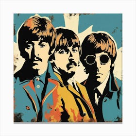 The Beatles Retro Art Print Canvas Print