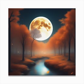 Harvest Moon Dreamscape 22 Canvas Print
