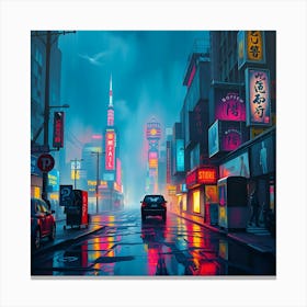 Neon City 1 Toile