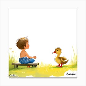 Little Duck Canvas Print