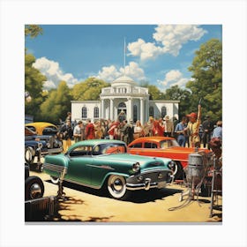 Classic Car Show Canvas Print