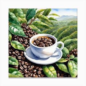 Coffee Beans 224 Canvas Print