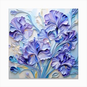 Blue Irises 1 Canvas Print