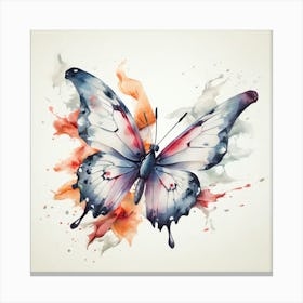 Butterfly Watercolor Painting Canvas Print