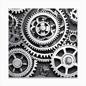 Gears And Gears 20 Canvas Print